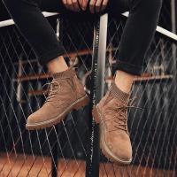 Nueva moda botas altas para hombre botas casuales para hombre al aire libre montañismo en la jungla botas de plataforma de fondo ancho - details 8