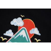 Camiseta deportiva de algodón puro para hombre, cuello redondo, estampado frontal, estilo informal para verano - details 7