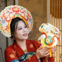 Linterna de conejo china portátil, artesanía tradicional con borlas, linternas de conejo de mano, juguetes de linterna LED de buena suerte - details 2