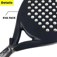 Raqueta de tenis de Padel, raqueta deportiva de cara EVA suave de fibra de carbono para exteriores, equipo profesional Papa - details 12