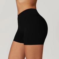 Pantalones cortos de gimnasio para mujer, pantalones cortos de Yoga lisos, mallas cortas cruzadas para Fitness, pantalones cortos para correr de cintura alta, ropa corta de entrenamiento elástica - details 23