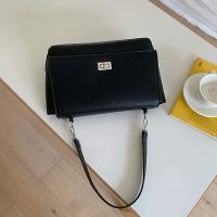 Bolso de mano profesional con solapa y cierre para mujer - Bolso de trabajo de cuero sintético de gran capacidad con cierre de hebilla seguro, correa desmontable - Elegante bolso cruzado/hombro para oficina, viajes, todos los días - Disponible en blanco y - details 5