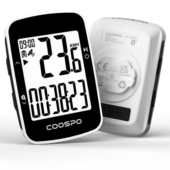 Ciclocomputador GPS Bluetooth Ordenador de Ciclismo Inalámbrico con Alarma de Velocidad - 1