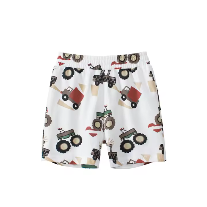 Ropa para niños Pantalones cortos para niños Carro de dibujos animados Pantalones para bebés Transpirable hogar delgado - 1