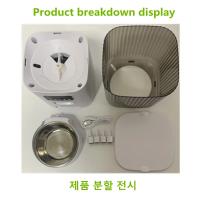 Comederos automáticos para mascotas, alimentador temporizado de gran capacidad para gatos y perros, dispensador de comida seca, 5l - details 5