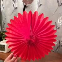 Manualidades decorativas, abanicos de 4 ''-12'', papel de seda colgante DIY para bodas, fiestas de cumpleaños y festivales - details 8