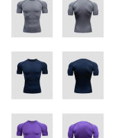 Nuevos productos fitness abdomen apretado deportes moldeador corporal transpirable de secado rápido tops de entrenamiento camiseta siete - details 1