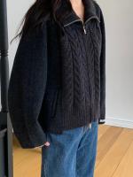 Suéter De Mujer, suéteres De invierno para Mujer, cárdigan Traf, tejido grande para Mujer, Ropa De abrigo De punto holgada De manga larga, Ropa De Mujer - details 36