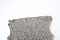 BUNO-Conjunto de 2 piezas de punto para vacaciones para mujer, camisetas sin mangas cortas con cuello oblicuo y faldas largas de cintura alta, trajes a juego de tendencia femenina - details 7