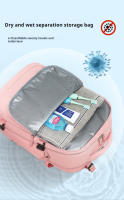 Mochila impermeable de nailon para viajes de corta distancia, clasificación multifuncional en seco y húmedo, gran capacidad - details 5