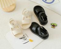 Sandalias de verano para niños y niñas, zapatos suaves y transpirables con gancho de color puro, a la moda, para la playa - details 12