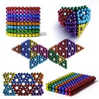 Bolas Magnéticas Multicolor de 1000 Bloques de Construcción de Cubo Grande Arcoíris - details 4
