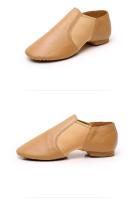 Zapatos de baile de Jazz de cuero genuino para niñas, zapatos de Jazz antideslizantes marrones y negros, zapatillas de baile para adultos, zapatos de Jazz de alta calidad - details 2