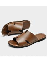 Sandalias de Cuero Genuino para Hombre A Prueba de Desgaste, Antideslizantes, Tamaño Grande, Moda de Playa - details 3