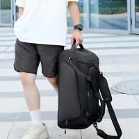 Bolsa de Fitness de viaje para hombres y mujeres, bolso de mano de gran capacidad para deportes al aire libre, separación seca y húmeda, bolso de baloncesto, bolsas de lona, zapatos, bolsillo - details 2