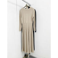 Vestidos largos de punto maxi 2023 Mujer Invierno Ropa básica Vestido suéter cálido con cordones y cinturón Vestidos - details 10