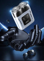 Mini afeitadora eléctrica portátil popular, afeitadora giratoria para hombres a prueba de agua, cabezal de cuchilla - details 16