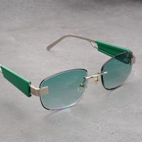 Gafas de sol gruesas de alto valor gafas de sol faciales cuadradas de metal para hombres y mujeres moda tendencia anti ultravioleta - details 1