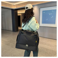 Nueva bolsa de lona impermeable, transpirable y duradera separación en seco y húmedo multifuncional deportes de gran capacidad fitness bolsa de viaje - details 44