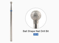 KADS Uñas drill brocas en forma de bola, herramientas de manicura de acero de tungsteno para limpieza de piel muerta, removedor de cutículas y pedicura, 2,35mm - details 10