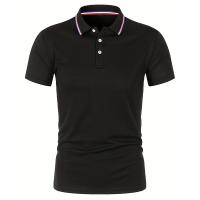 Summer Men Office Business Polo Shirt Spring Pure Solid Casual Short Sleeve Golf Shirt 2024 Breathable Unisex Shirt Dropshipping - details 10
