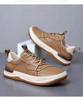 La primera capa de cuero de vaca zapatos casuales, cuero genuino transpirable zapatos de cuero de los hombres, deportes. - details 32