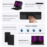 AJIUYU-Funda de Teclado Español para iPad Pro 12,9, carcasa con Trackpad Magnético, Folio, para modelos 6.ª/5.ª/ 4.ª/3.ª generación, 2018-2022 - details 5