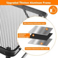 Mesa Plegable, fácil de Guardar, Mesa de Picnic compacta y portátil para Parrilla, Camping al Aire Libre, jardín, Patio, Comedor, Barbacoa, Fiesta, Mercado, 3 pies (Mediana, Plateada) - details 18