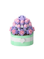 Micro particle building block simulation succulent small potted plant bouquet ornaments for children's assembled building block - details 12