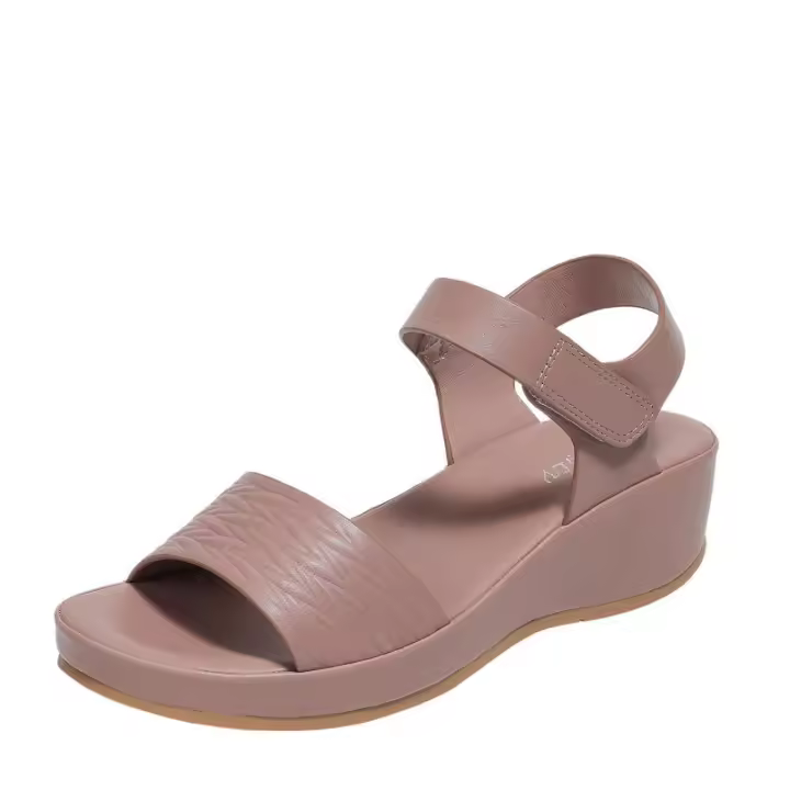 Sandalia playa pendiente tacón sandalias en relieve nuevo verano tacones altos moda cómoda correa Casual zapatos romanos - 1