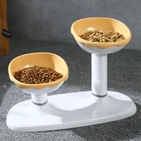 Cuenco ajustable para mascotas de gran capacidad, cuenco desmontable para base alta para gatos, cuenco doble de plástico, cuenco de alimentación para comida de perros, gatitos y cachorros - details 12