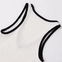 PB&ZA2025 diseño de contraste de color, top sin mangas con cuello en V, chaleco informal para diario, combina con todo, novedad de verano, ropa de mujer - details 7