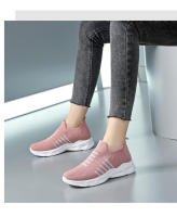 Nuevas zapatillas de deporte de punto transpirables para mujer, zapatos para correr informales antideslizantes - details 9
