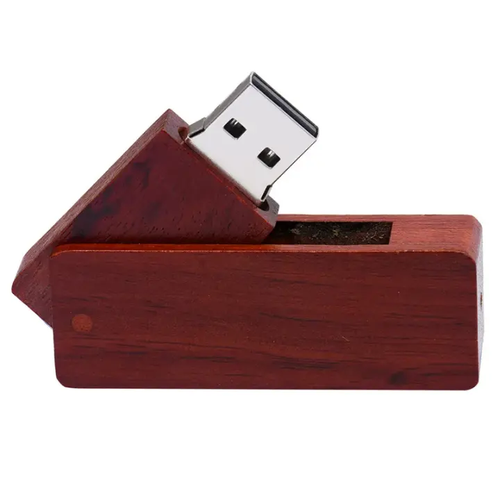 Drive de Flash USB JASTER 128GB, Rectangular, Caja de Madera, Regalo de Negocios - 1