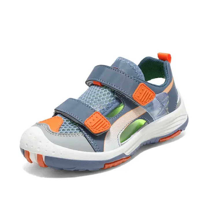 Zapatos para niños, sandalias para niños, zapatos de verano, zapatillas deportivas de diseñador de lujo, sandalias planas informales deportivas antideslizantes para niño - 1