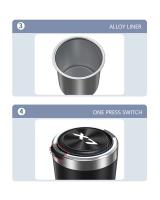 Cenicero de coche con textura, X1 x2 x3 x4 x5 x6 x7 F48 F39 G01 F97 F98 G02 G05 G06 G07 accesorios - details 8