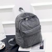Mochila de pana de moda, mochila grande con capacidad para libros y correa ajustable para estudiantes - details 8