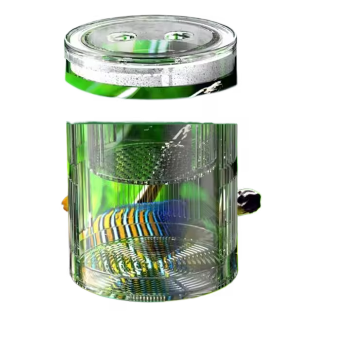 Caja de aislamiento de cría de peces flotante acrílica, caja de cría de acuario transparente de gran capacidad con ventosas flotantes - 1