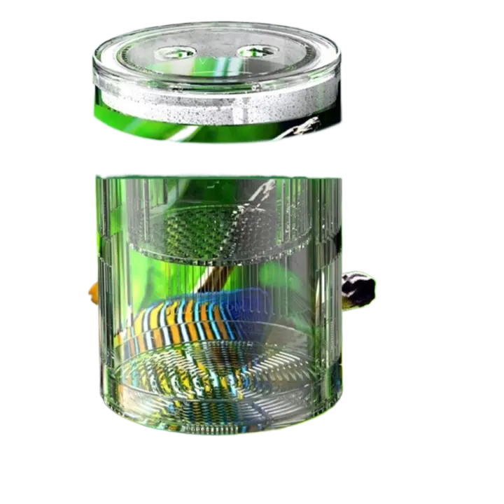 Caja de aislamiento de cría de peces flotante acrílica, caja de cría de acuario transparente de gran capacidad con ventosas flotantes - 1
