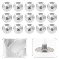 100 Juegos de Portavelas de Aluminio, Estuches Vacíos para Velas, Recipientes para Cera de Vela con Mechas para Manualidades y Velas DIY - details 3