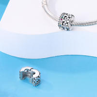 Encantos de Pulsera S925 Plata Esterlina con Esqueleto y Flor para Mujeres Joyería Fina de Cumpleaños Regalo de Diy con Cuentas de Zircono y Piedra Natural - details 26