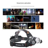 Linterna frontal Led superbrillante, faro con batería recargable 18650, para pesca, caza al aire libre - details 4