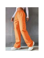 Pantalones cargo rectos a la moda para mujer, pantalones informales con cintura elástica para mujer - details 4