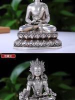Varias Estatuas de Buda Arte Tantrico Oculto Muebles para el Hogar de Cobre Blanco - details 11