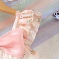 Vestidos de Princesa Ouwu para Niñas de 1 a 6 Años Vestido de Fiesta Diario sin Mangas con Estampado Floral y Volantes - details 7