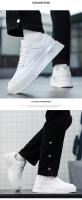 Zapatos Blancos para Hombre Par Informal de Monopatín Cómodos Moda en Talla Grande 39-47 - details 11