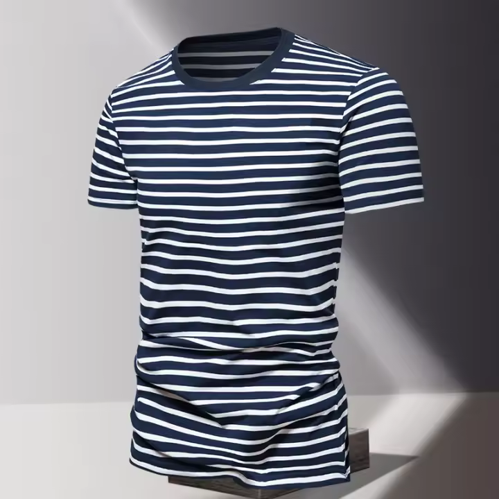 Camisetas deportivas de verano 2024 para hombres de manga corta, cuello redondo, material de poliéster, secado rápido, transpirable, para correr al aire libre y desarrollar músculos - 1