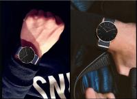 Reloj de pulsera Unisex sencillo y delgado para hombre, de lujo, de primera calidad, con envío directo, informal, deportivo, resistente al agua, color negro - details 15