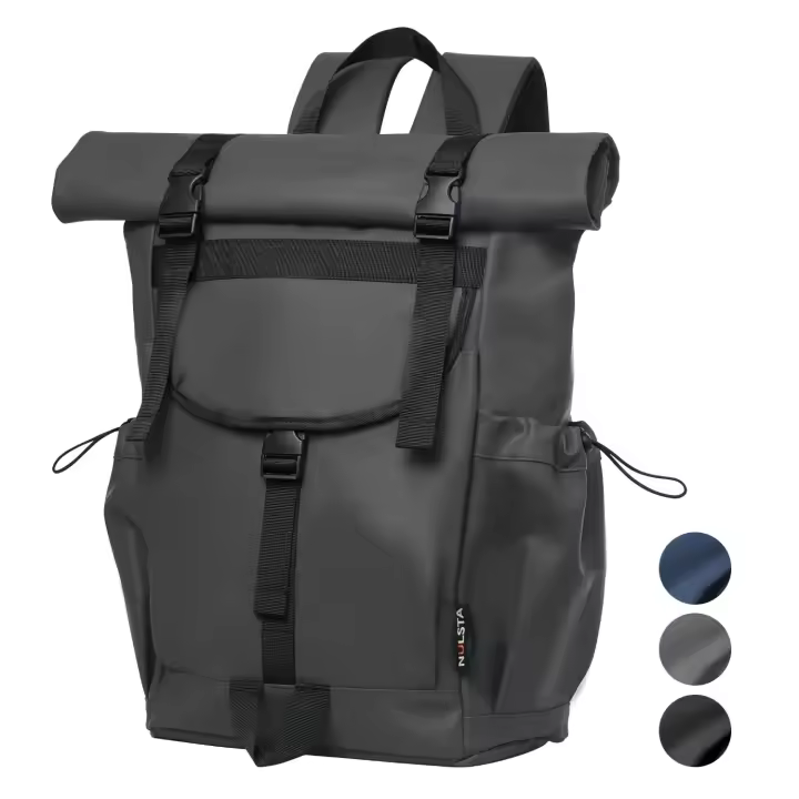 22L/32L Mochila de viaje de moda para hombres, mujeres, estudiantes, ligera con cierre de rodillo para la universidad, colegio, simple mochila de viaje deportiva para el día - 1