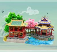 Modelo MMZ, rompecabezas de Metal 3D, modelo del antiguo palacio de verano, kits de arquitectura china antigua, juguetes modelo para ensamblar DIY para niños - details 19